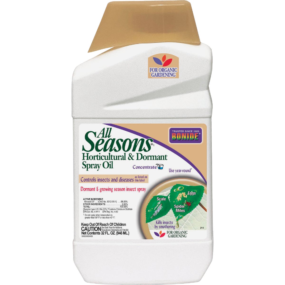 Item 759290, Control insects and diseases in your home garden with All Seasons 