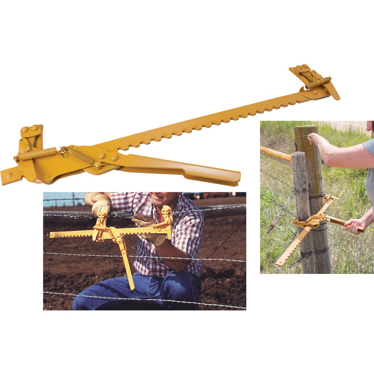 Item 763853, Goldenrod 400 fence stretcher. Helps make fence and wire repairs easy.