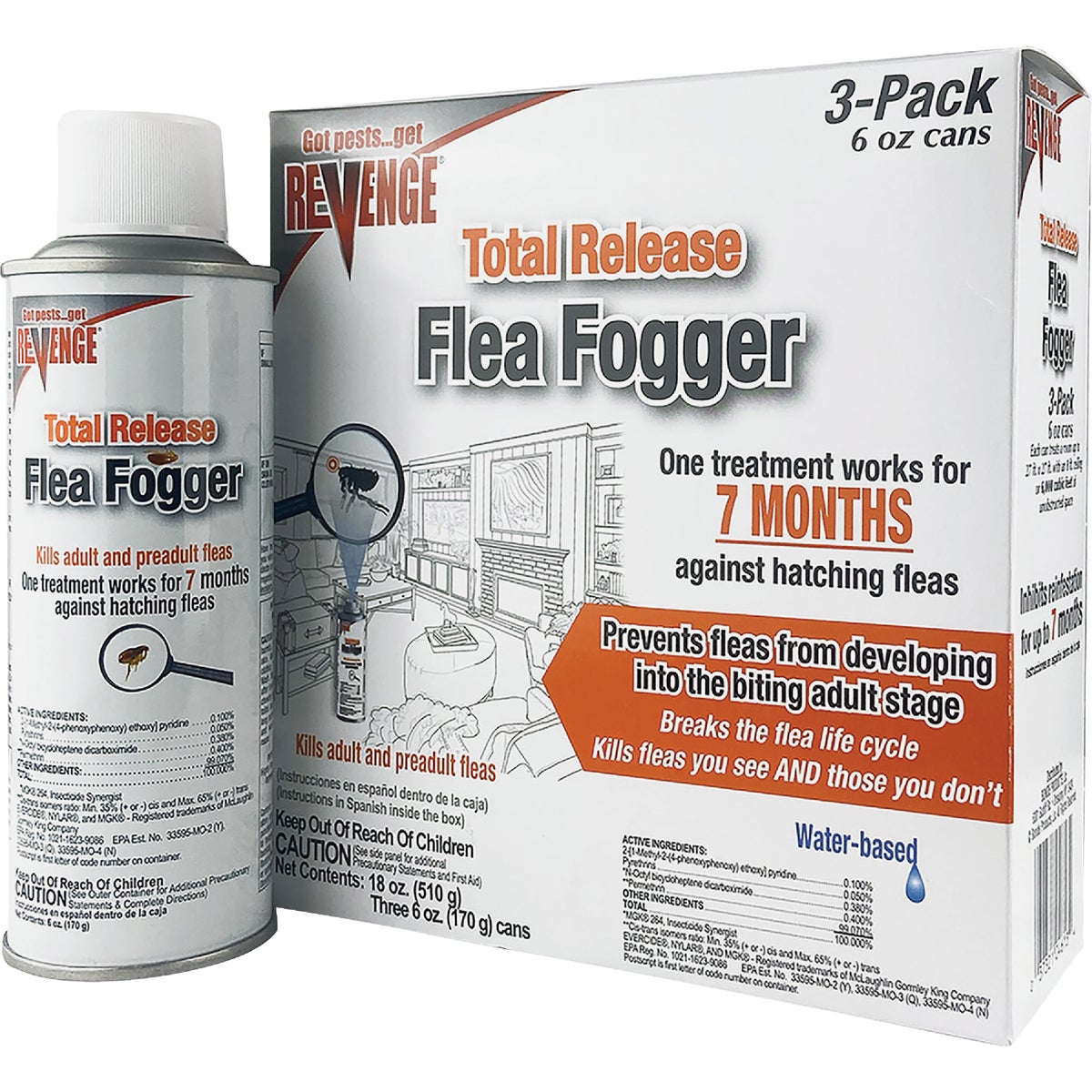 Item 764108, Indoor flea fogger treatment.