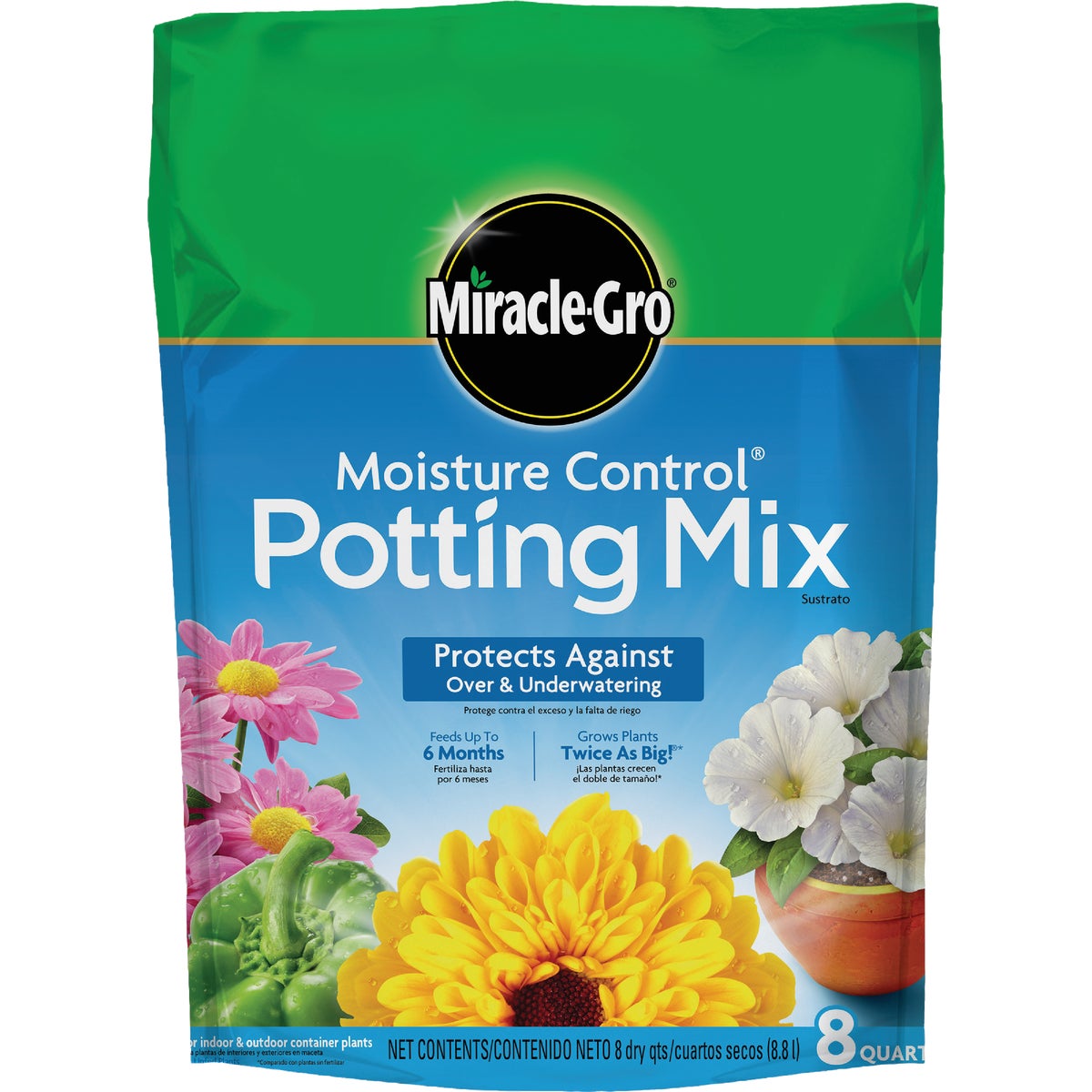 Item 767771, Miracle-Gro Moisture Control potting soil mix.