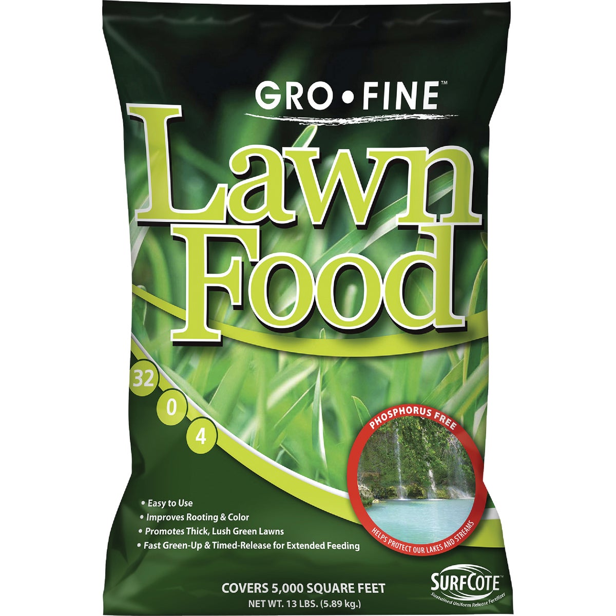 Item 768084, Phosphorus free lawn fertilizer ideal for a lush, green lawn.