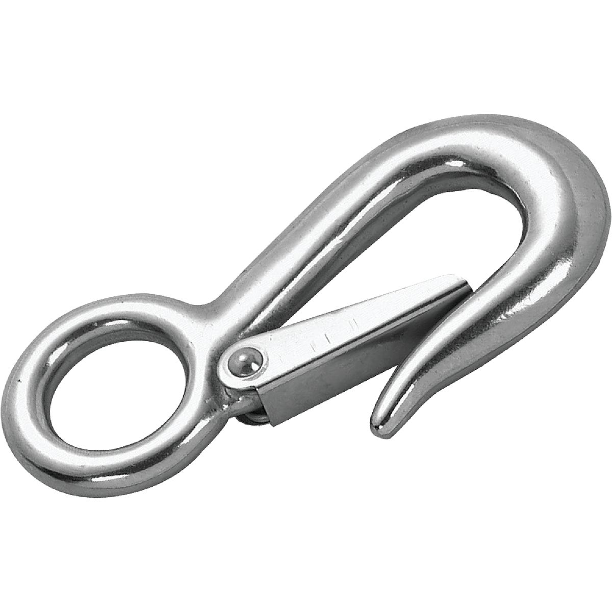 Item 769716, Rugged stainless steel snap hook ideal for a wide variety of applications.