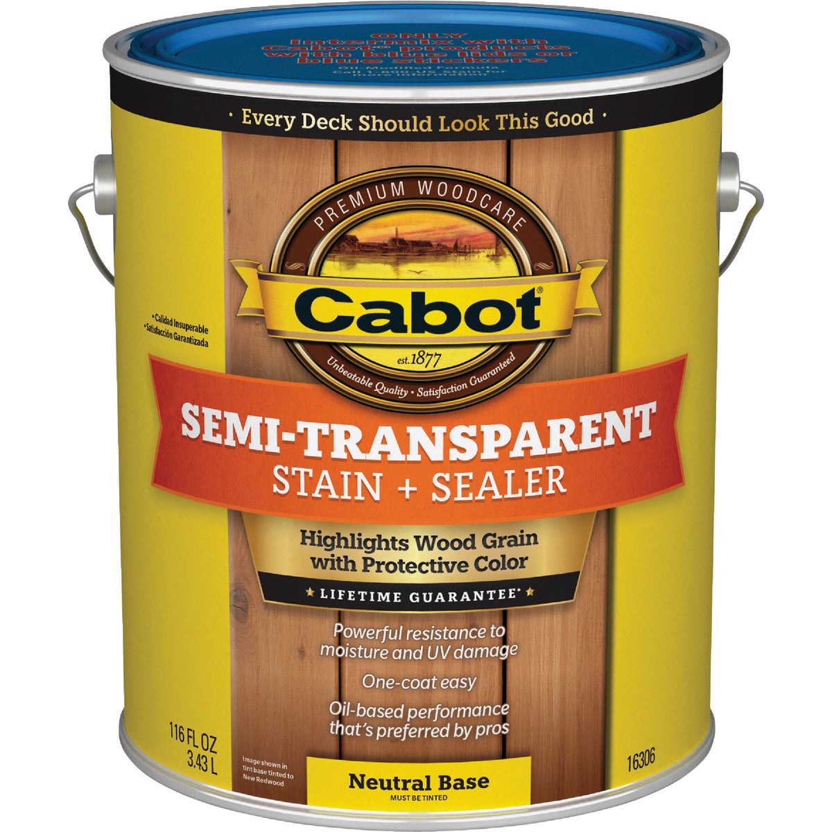 Item 770254, Deep-penetrating, oil-based stain that beautifies and protects exterior 