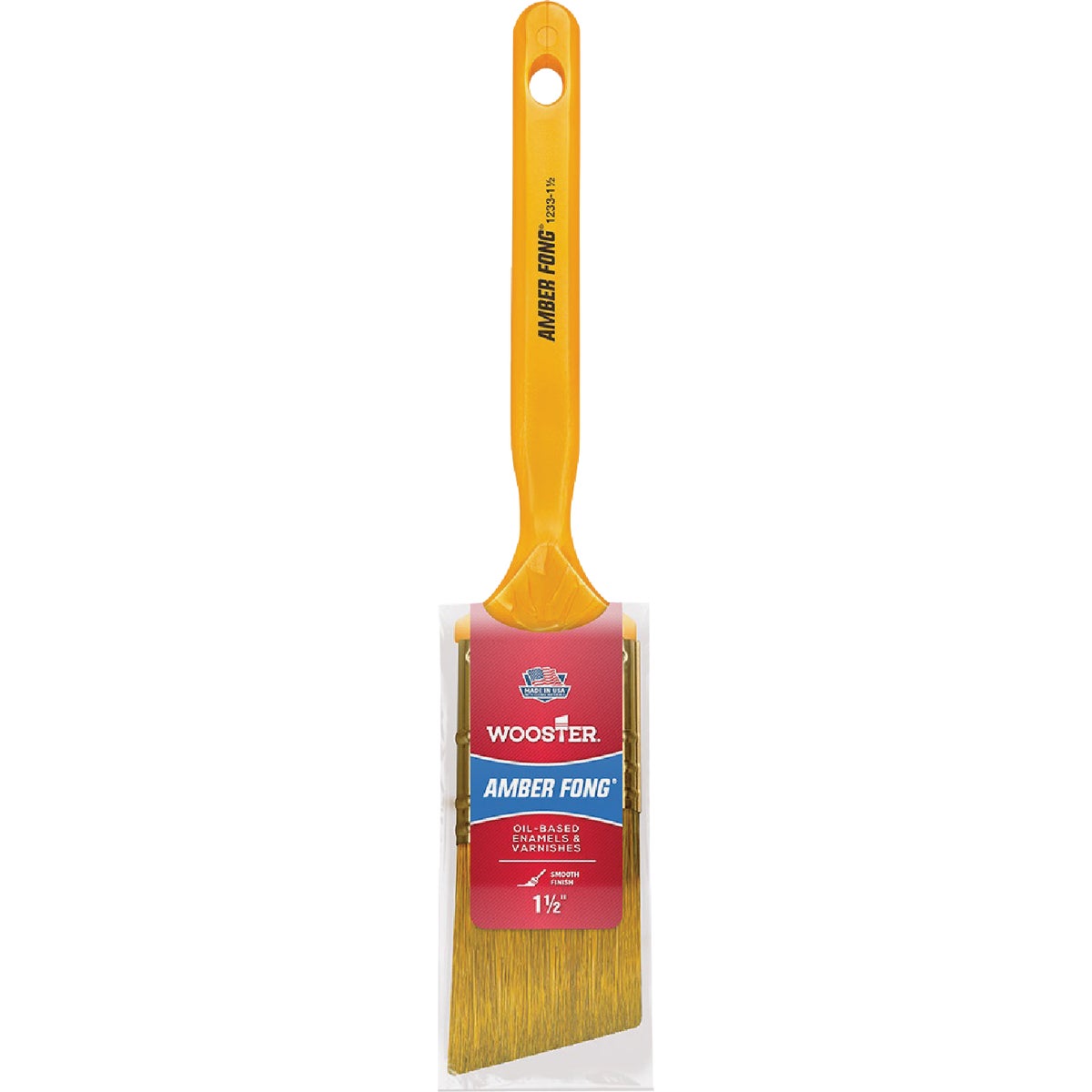 Item 770340, Soft, amber-brown bristles provide a smooth finish with all oil-based 
