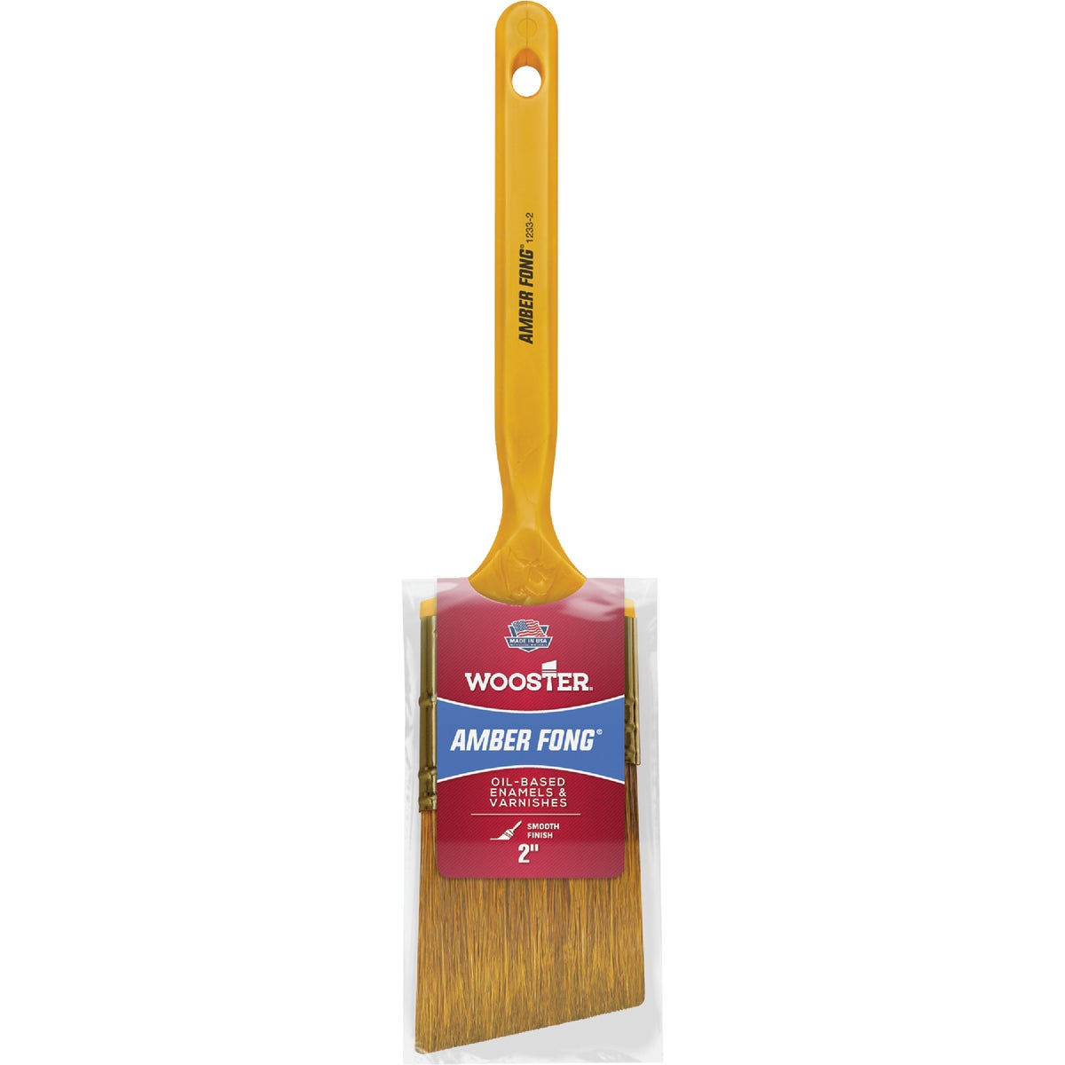 Item 770341, Soft, amber-brown bristles provide a smooth finish with all oil-based 