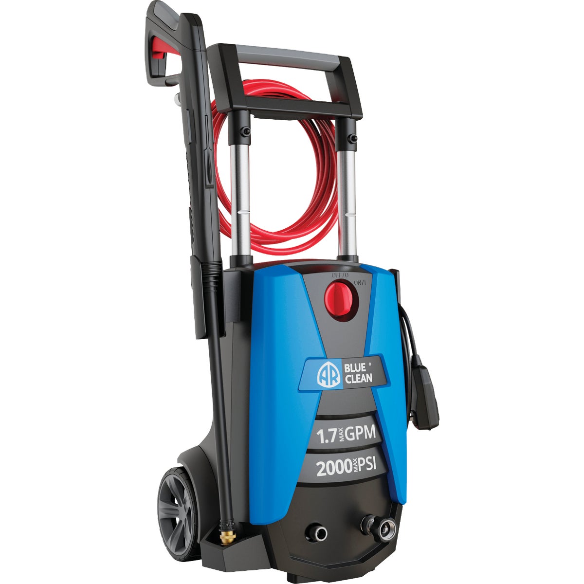 Item 770469, The AR Blue Clean BC383HSB electric pressure washer is perfect to tackle 