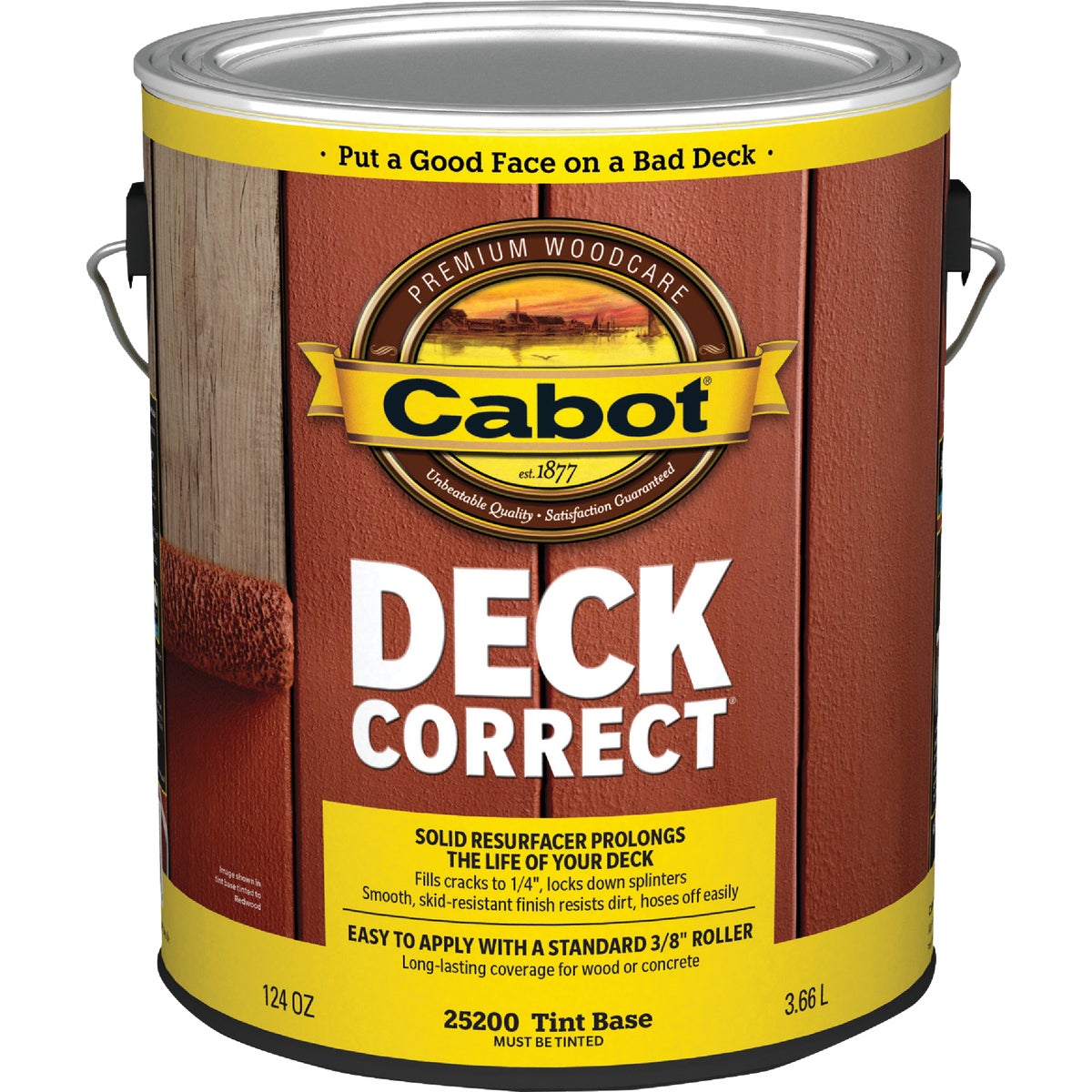 Item 770784, Solid resurfacer prolongs the life of your deck.