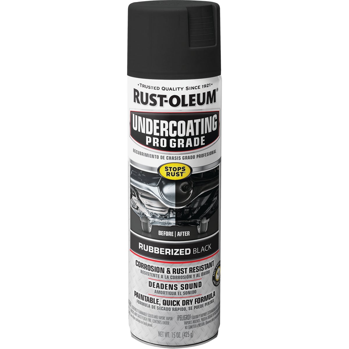 Item 771285, Rust-Oleum Professional Undercoating is an easy to use, black rubberized 
