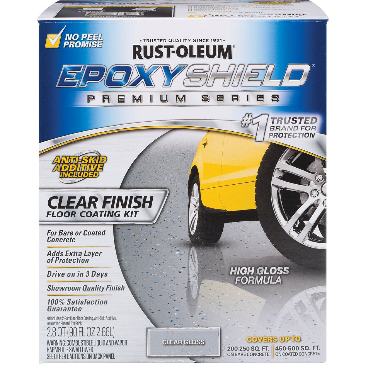 Item 771736, Rust-Oleum EpoxyShield Premium Clear Coating adds a high-gloss protective 