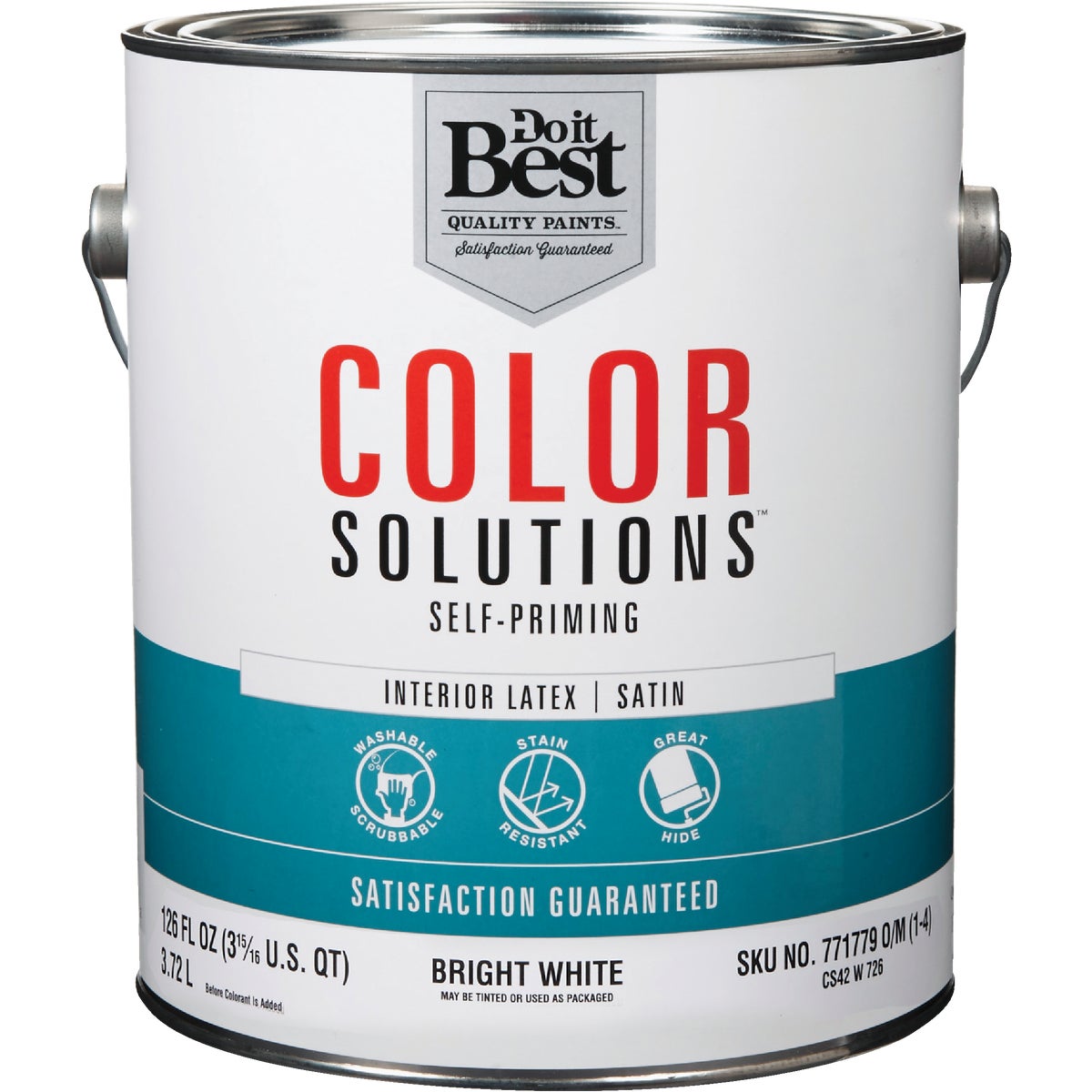Item 771779, Self-priming paint provides long-term durability that is washable and 