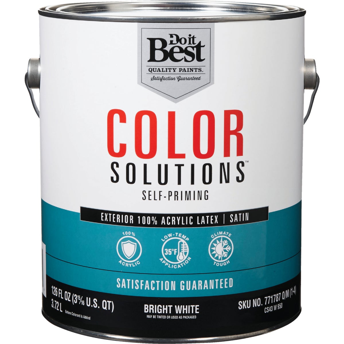 Item 771787, This paint is formulated with 100% acrylic resins for durability and color 