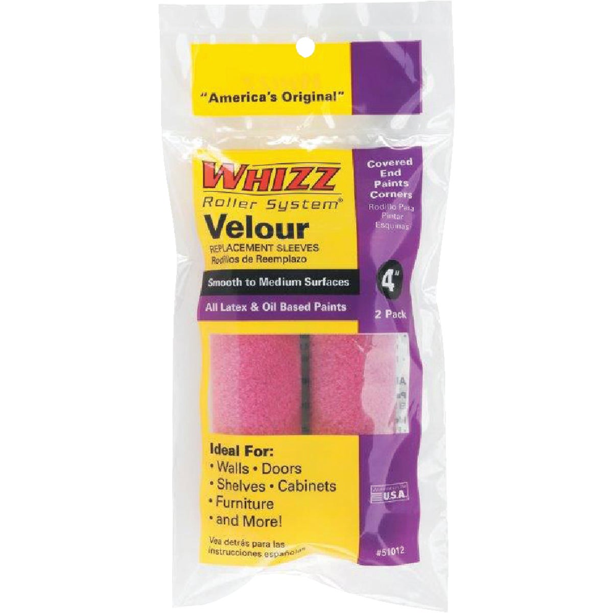 Item 771883, Velour cover can be used with all latex and oil based paints.