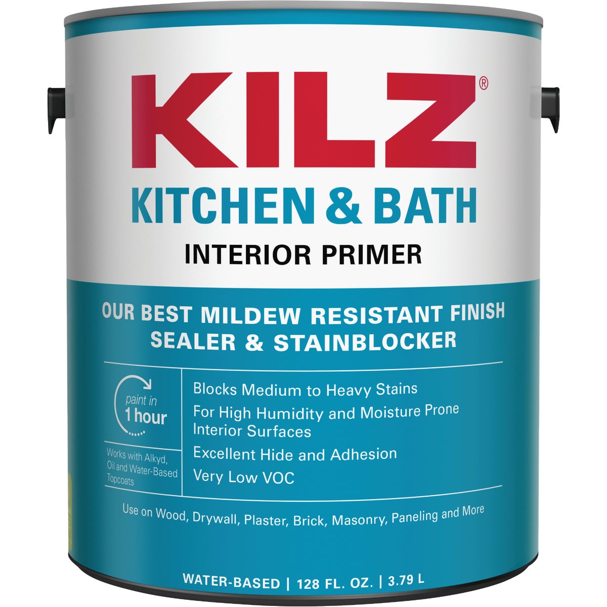 Item 771967, KILZ Kitchen &amp; Bath Primer is a high quality water based primer-sealer-