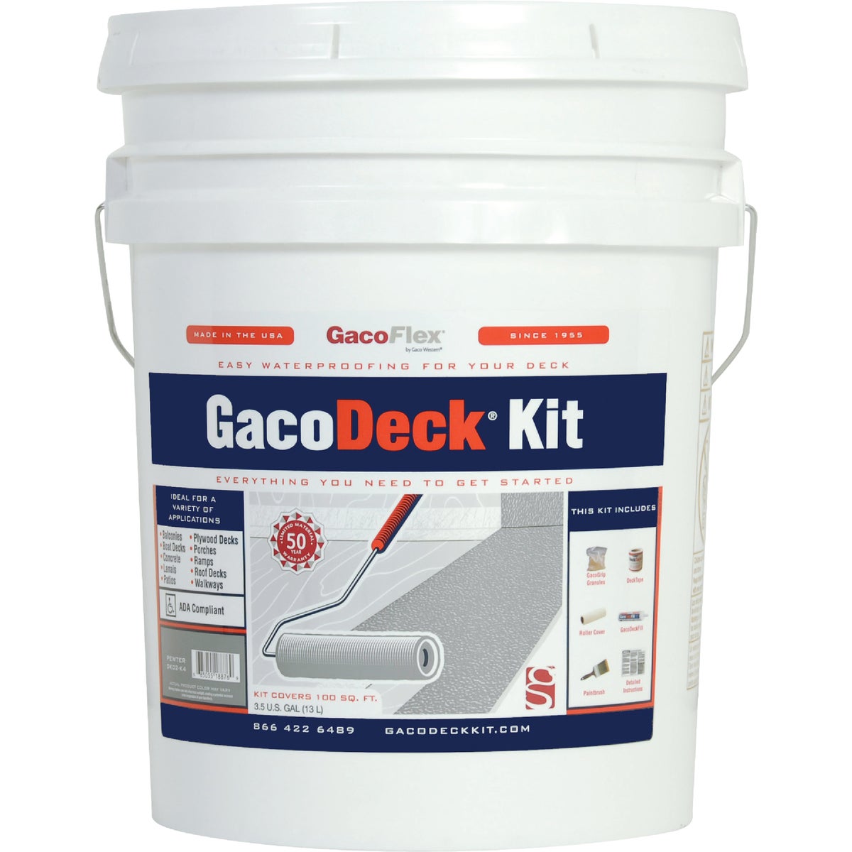 Item 772026, GacoDeck is a water-borne, single component waterproof deck system that can