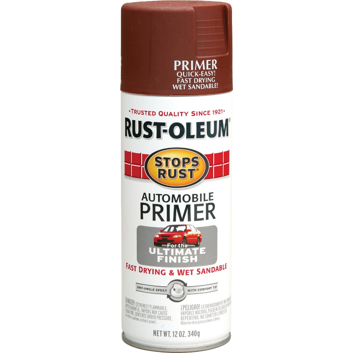 Item 773565, Rust-Oleum Stops Rust Automotive Primer Spray has a fast-drying, rust-