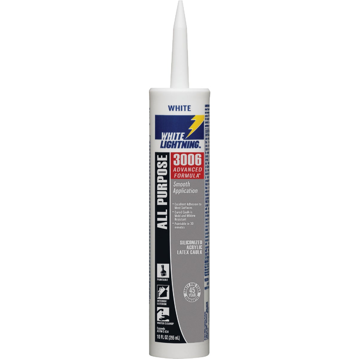 Item 776203, White Lightning 3006 Advanced Formula provides a smooth application that 