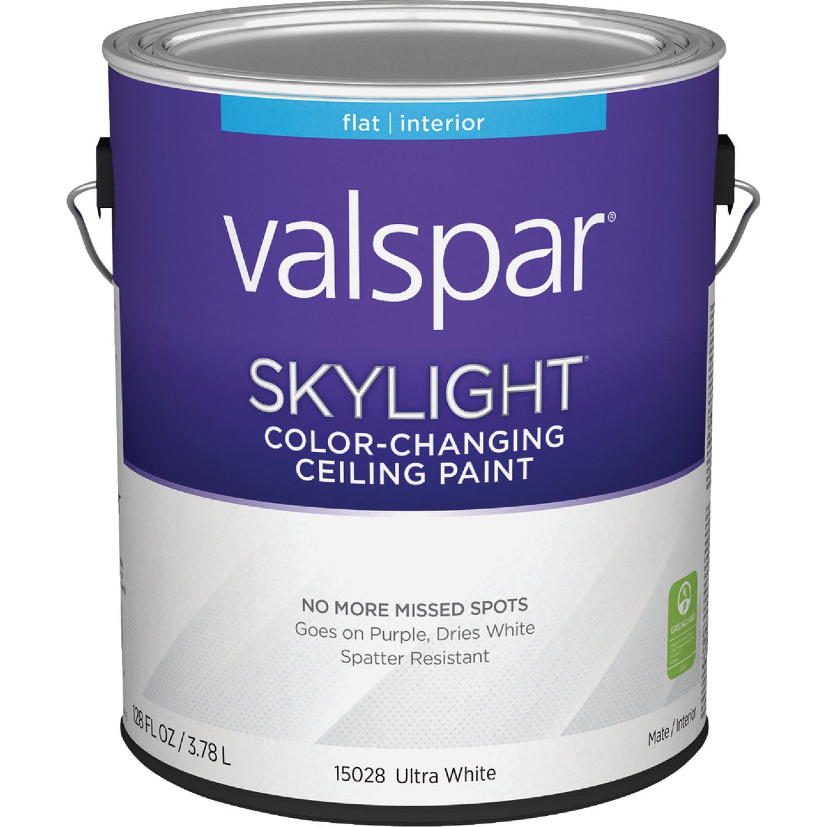 Item 778318, Never miss a spot again with this unique ceiling paint goes on purple but 
