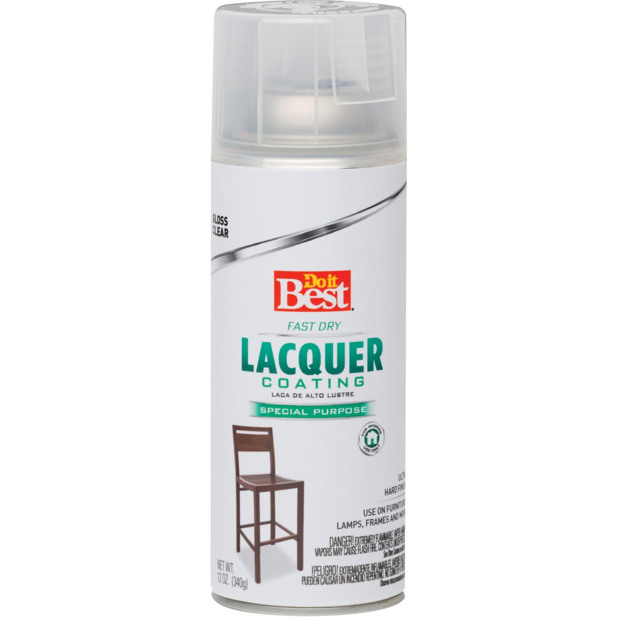 Item 781540, Fast-drying acrylic lacquer formula provides a super hard, high-gloss 