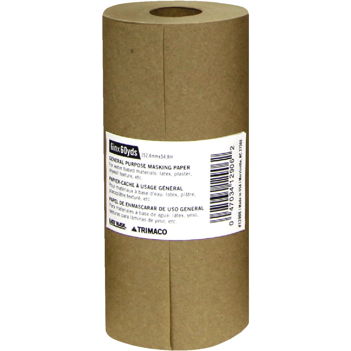 Item 782017, Brown General Purpose Masking Paper is formulated for water-based materials