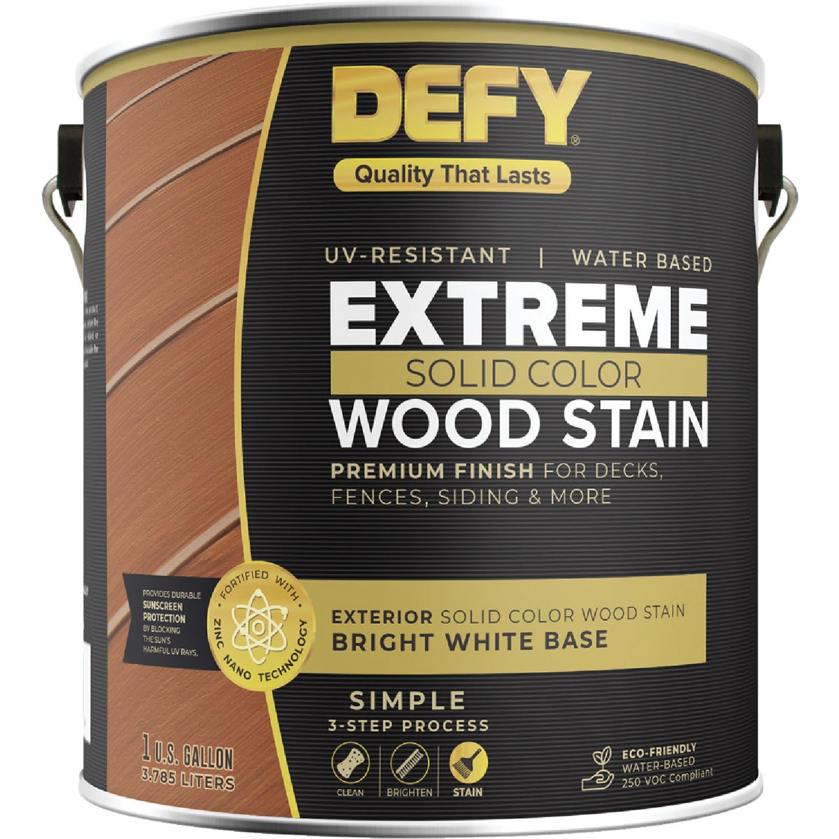 Item 782220, Defy Extreme Solid Color Wood Stain is an extremely durable synthetic-resin