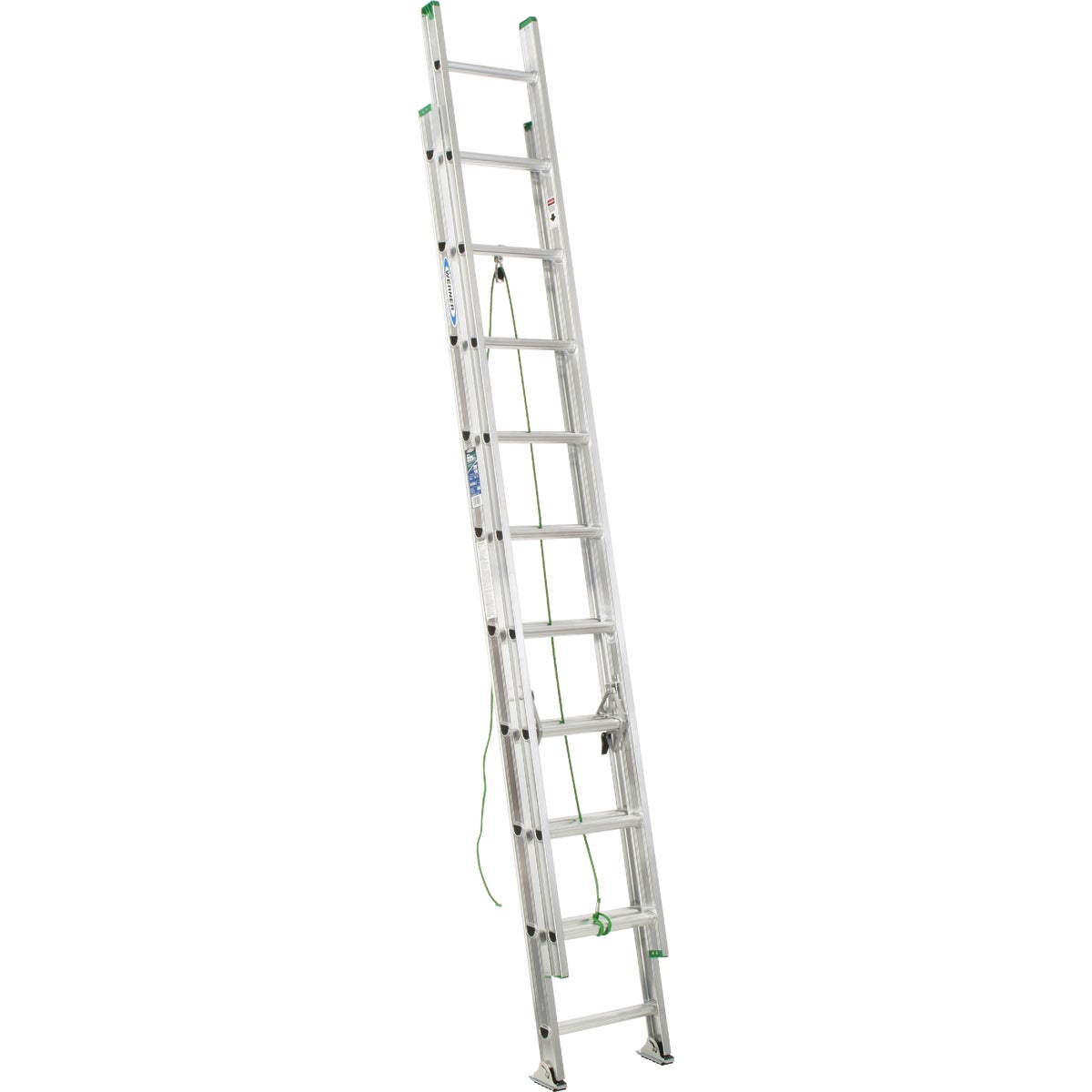 Item 782291, Aluminum extension ladder has a duty rating of 225 Lb.
