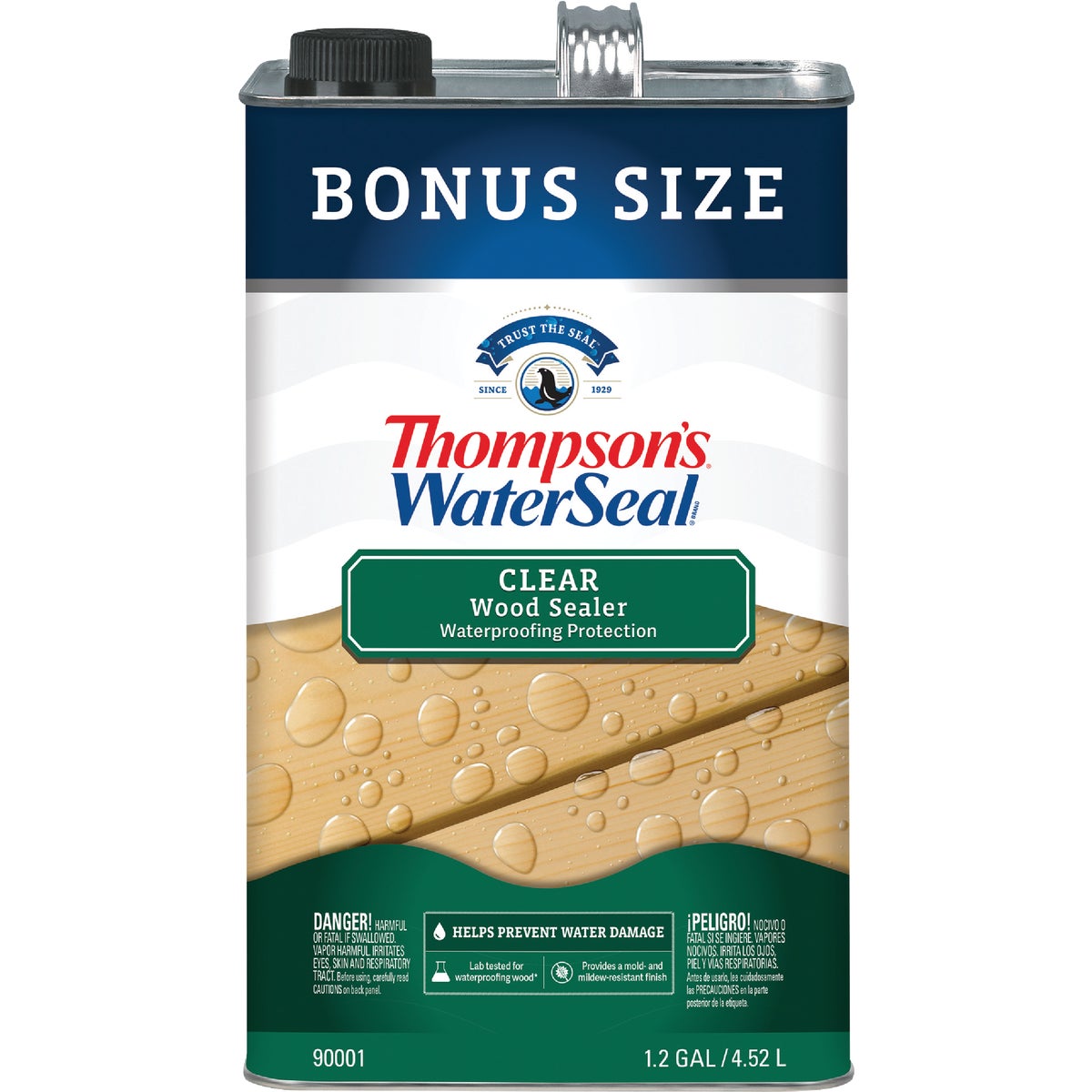 Item 783859, Thompsons Waterseal Clear Wood Sealer provides long-lasting exterior wood 