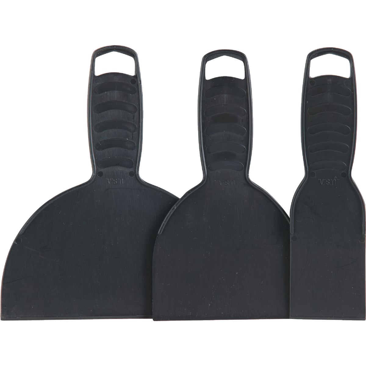 Item 786577, Lightweight polypropylene tools for spreading or scraping compounds.