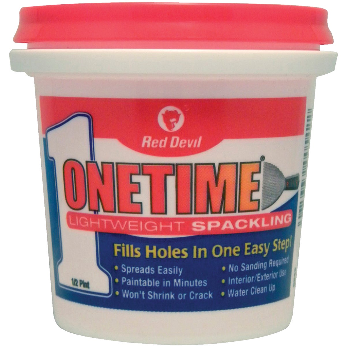 Item 790246, Onetime Lightweight Spackling fills dents, cracks, nail holes and other 