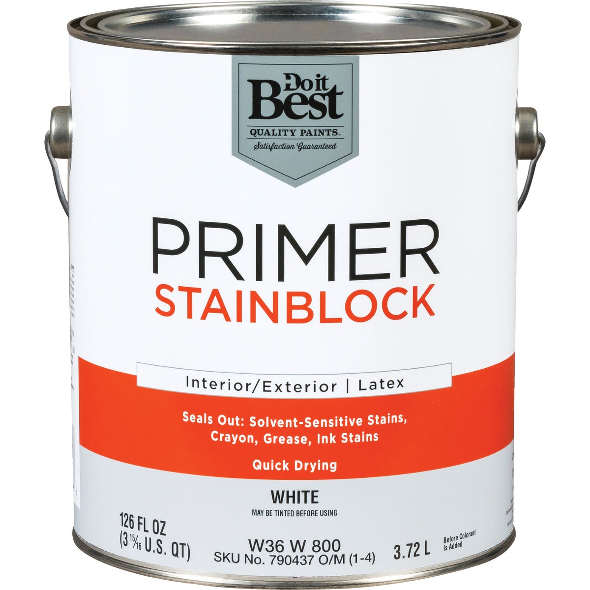 Item 790437, A multipurpose interior and exterior primer that seals out solvent 