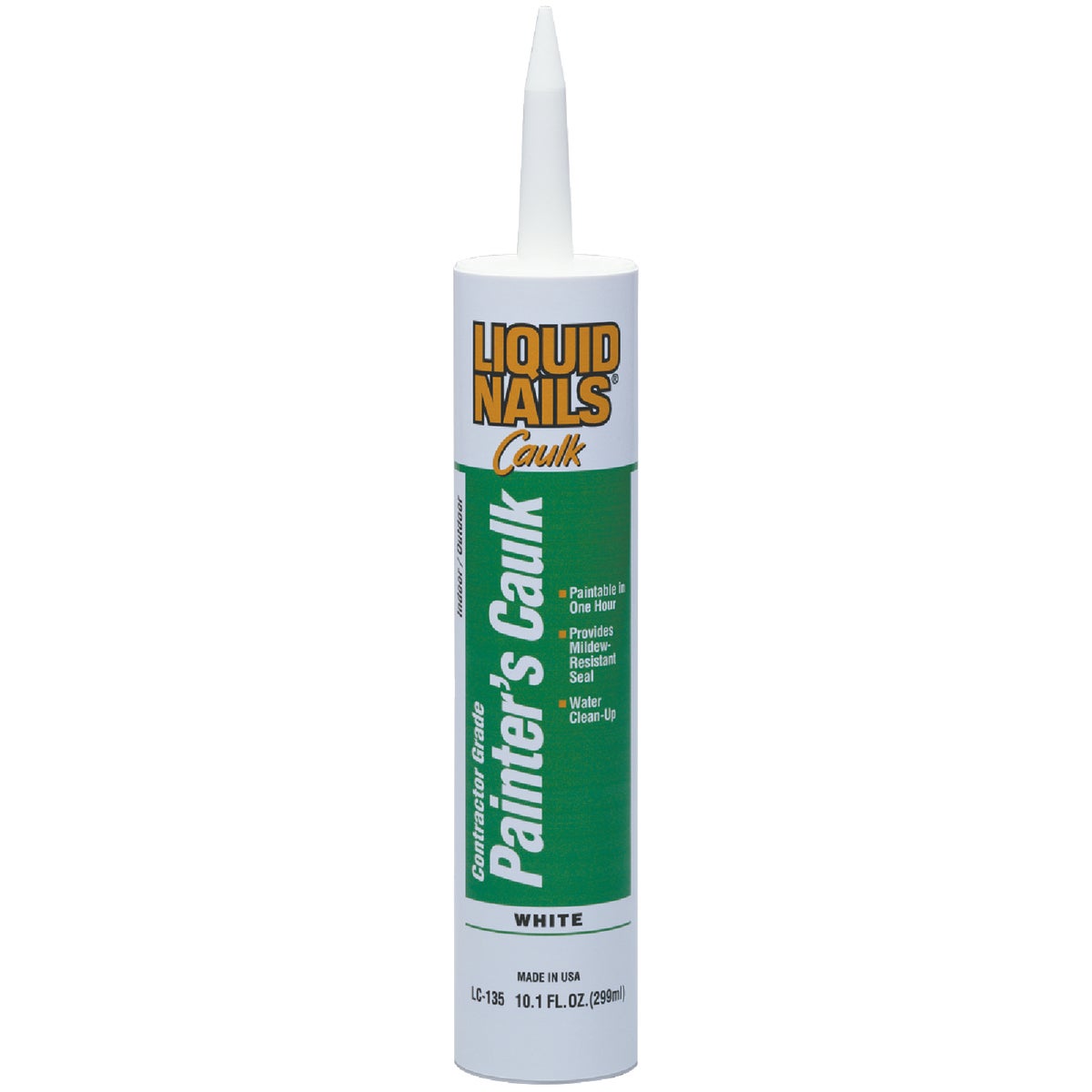 Item 790674, A flexible, paintable vinyl acrylic latex caulk for indoor and outdoor use