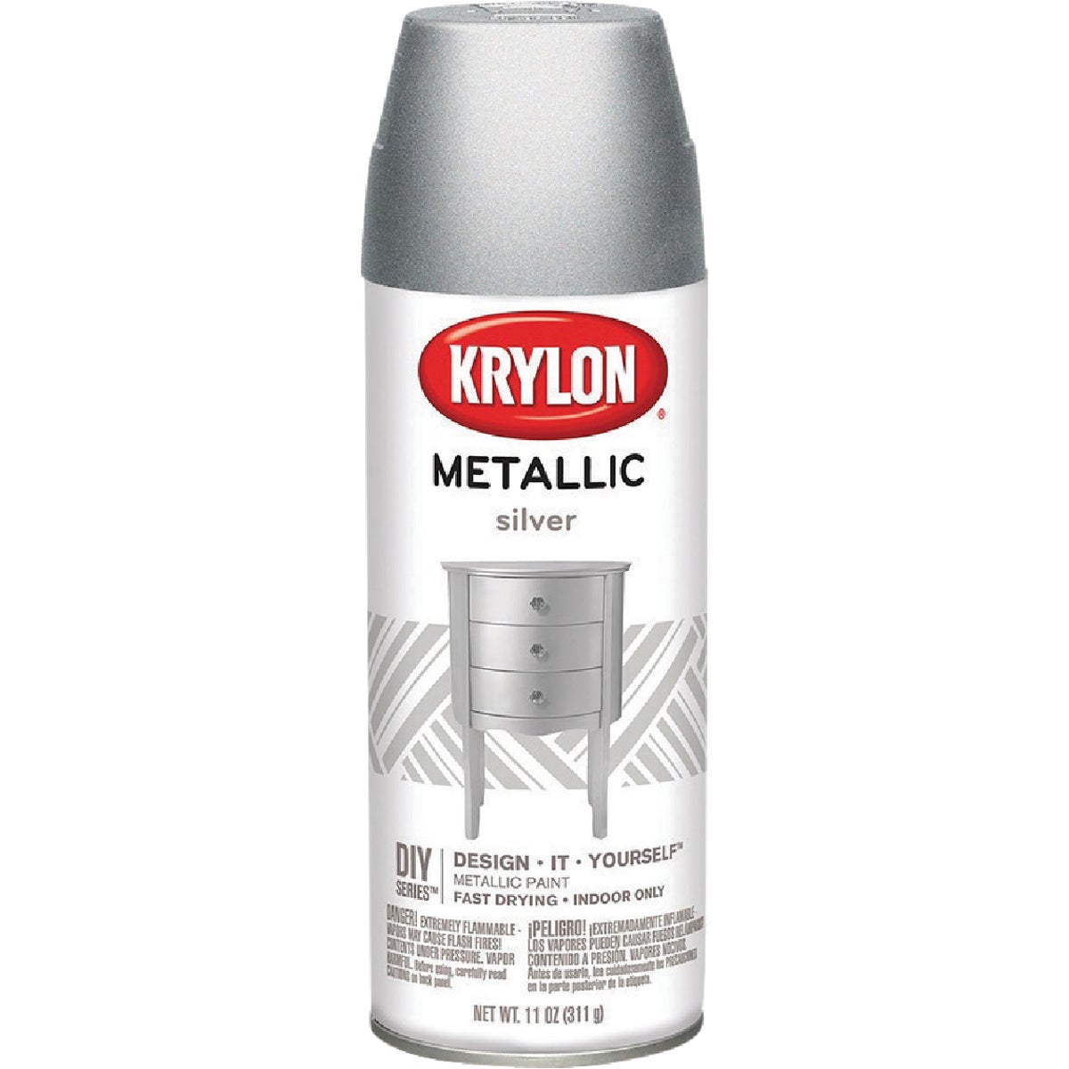 Item 794880, All-purpose metallic spray paint containing millions of metal flakes for a 