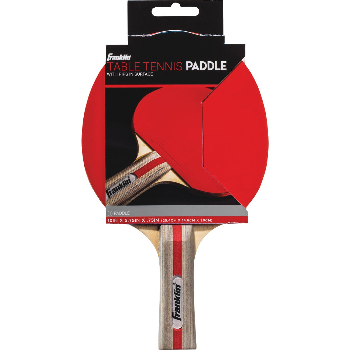 Item 800253, 5-ply, 6mm blade table tennis paddle.