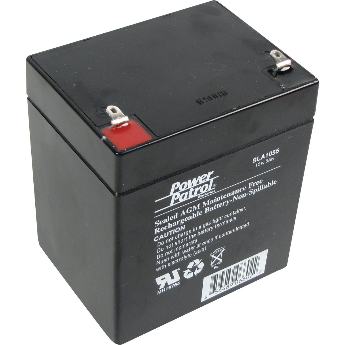 Item 800493, Sealed lead acid battery is lightweight and safe.