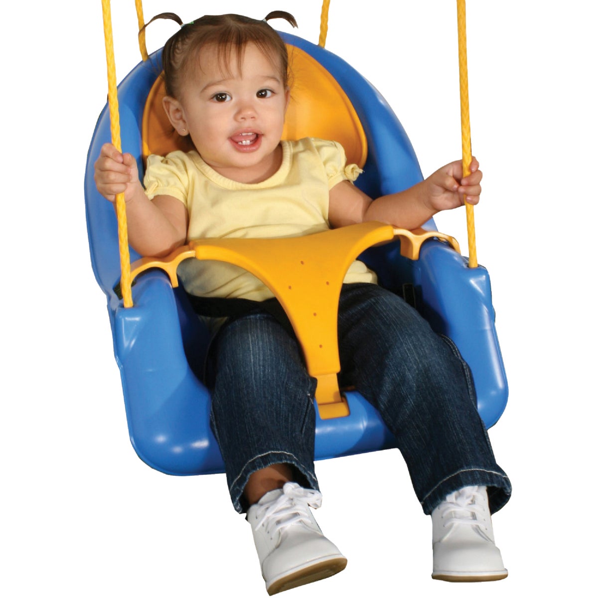 Item 800500, Comfy-N-Secure coaster swing sets a new standard for child swings.