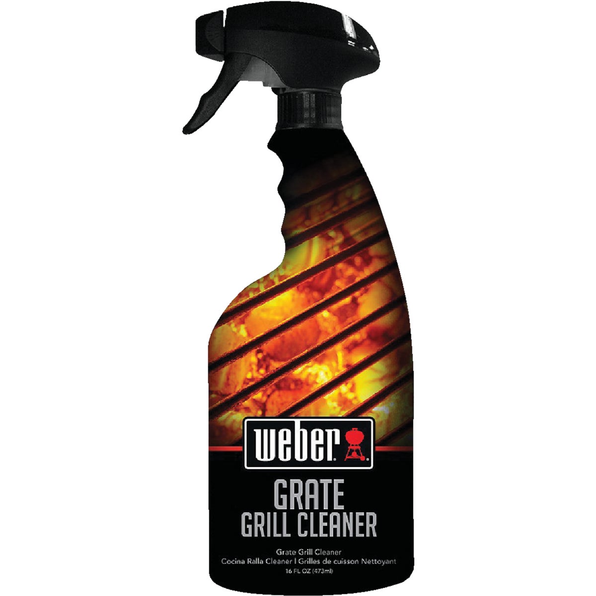 Item 800502, The Weber Grate Grill Cleaner is a simple and safe, yet powerful cleaner 