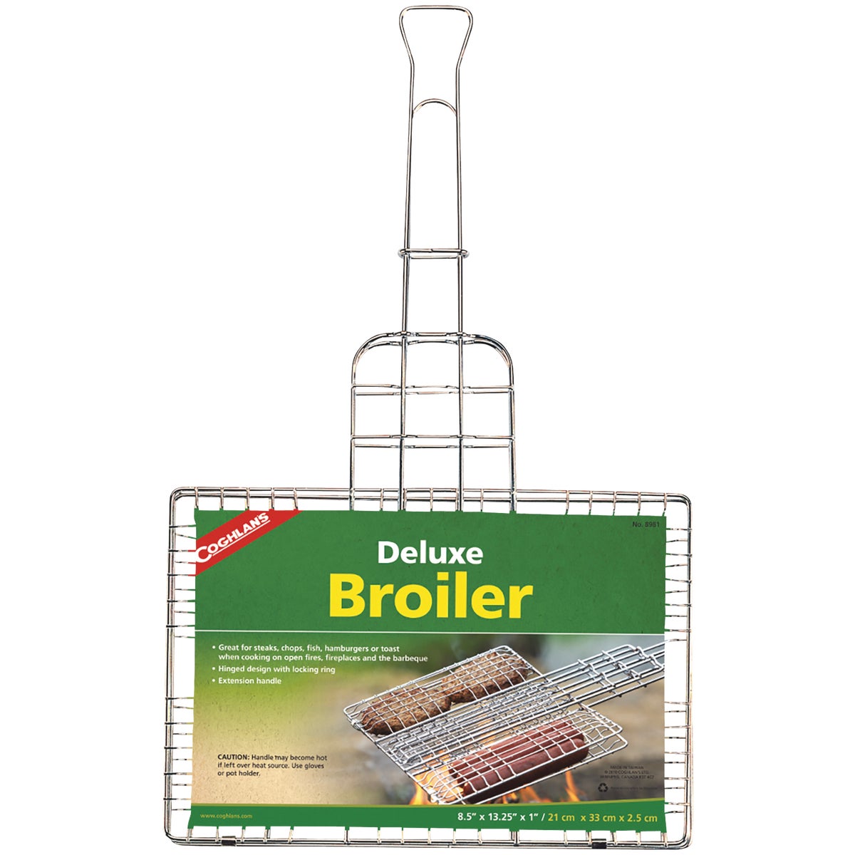 Item 800554, Chrome-plated metal deluxe broiler.