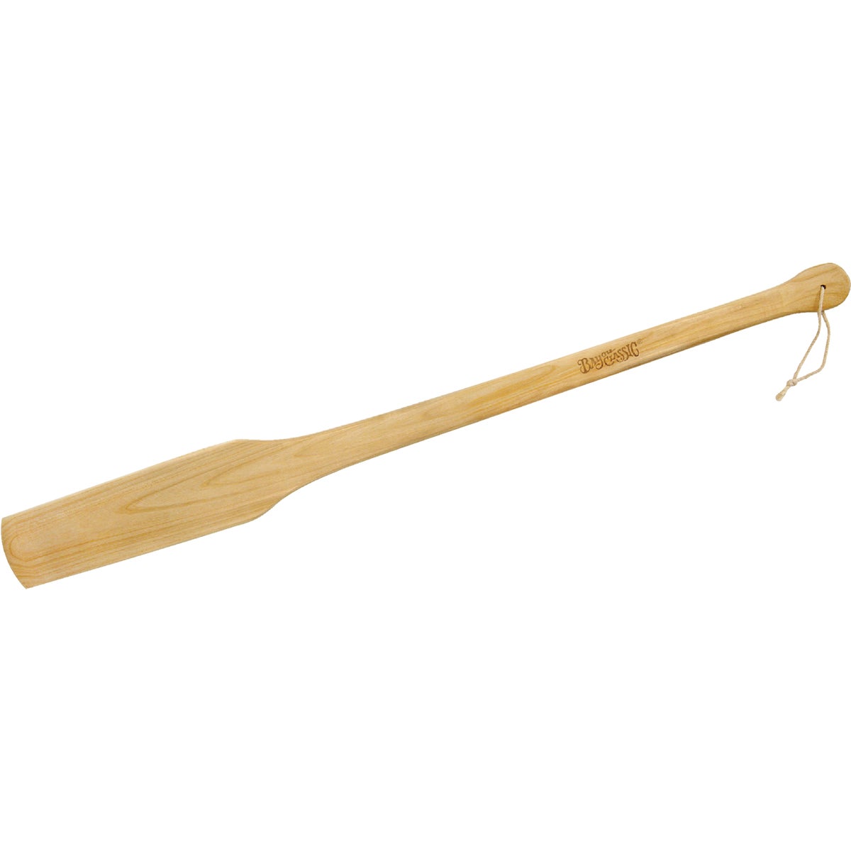Item 801265, Cajun stir wood paddle. Ideal for stirring deep into large boiling pots.