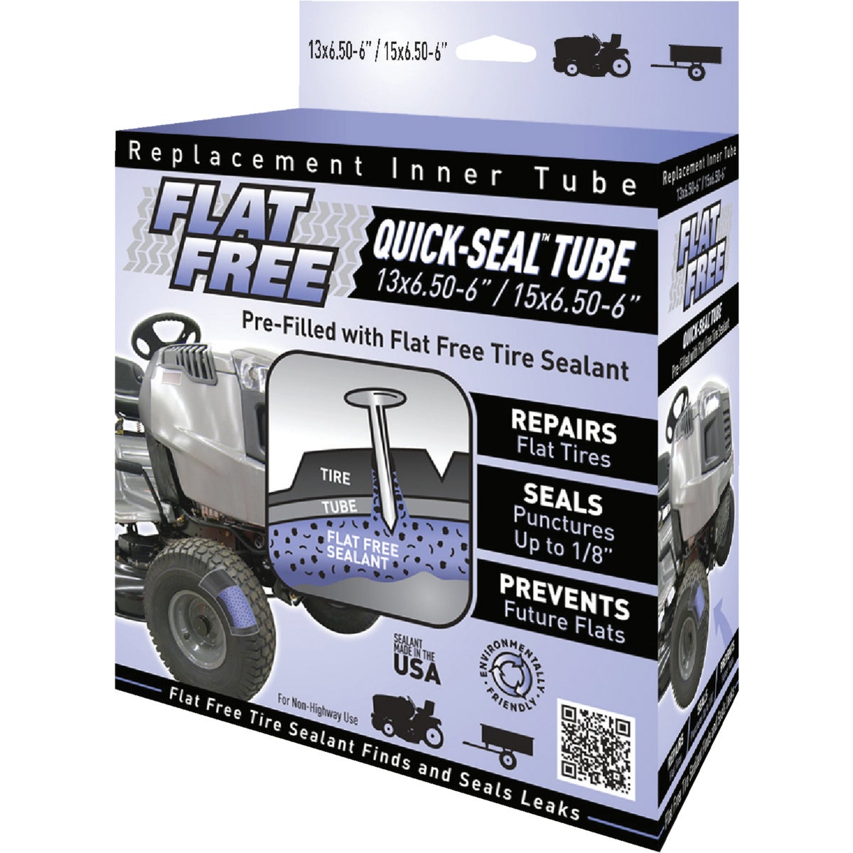 Item 801308, Quick-Seal tubes come pre-filled with Flat Free Tire Sealant.