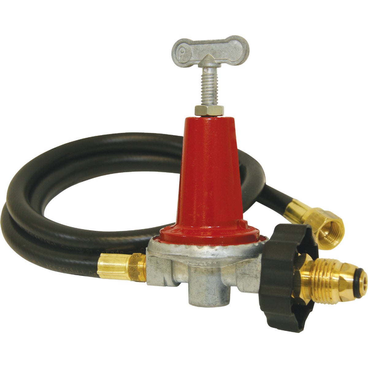 Item 801593, 40 psi adjustable regulator kit is designed for high pressure propane 