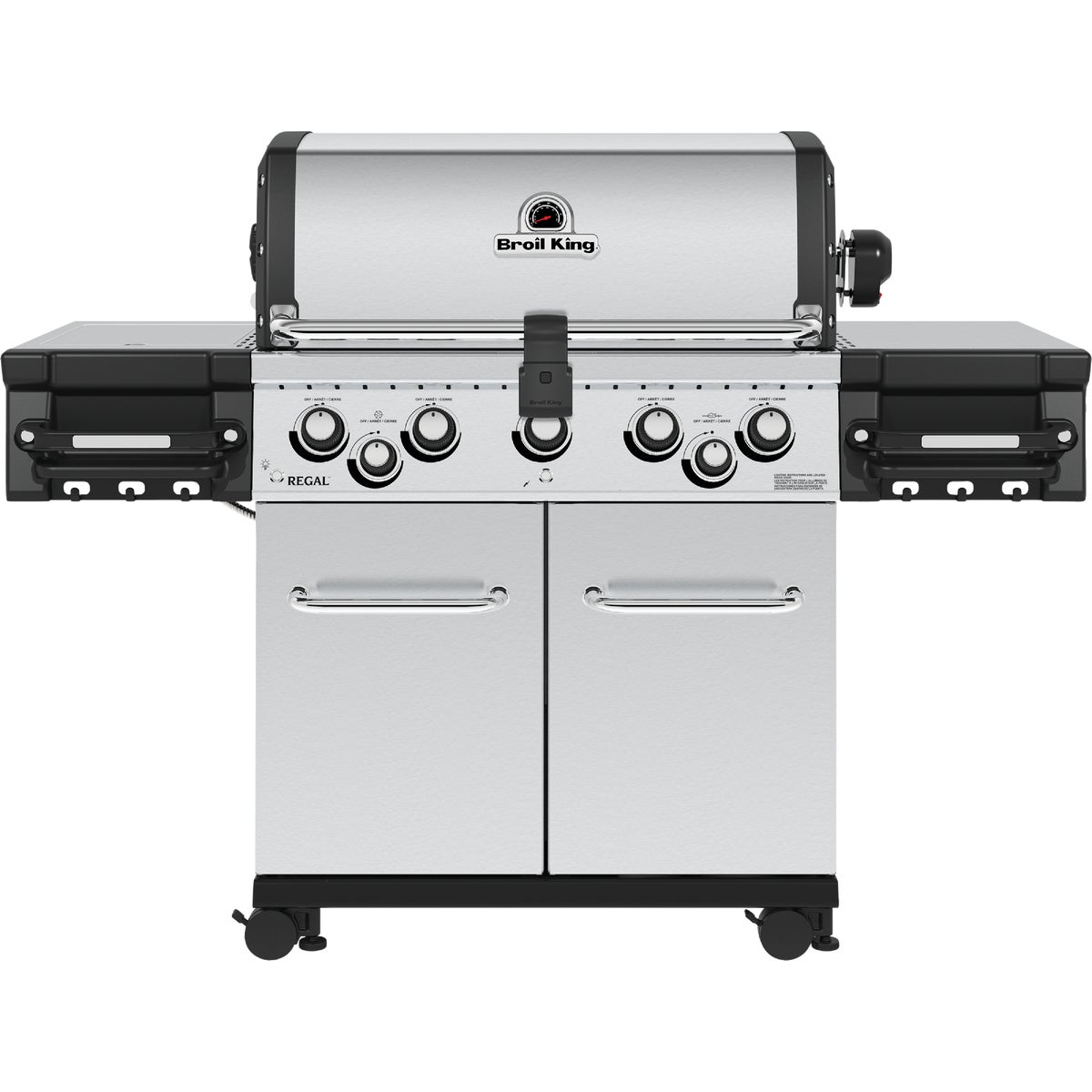 Item 801613, Regal 5-burner gas grill has 625 Sq. In. primary cooking area with 250 Sq.