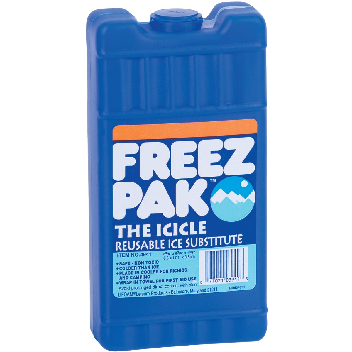 Item 802093, Safe and nontoxic cold pack is colder than ice.