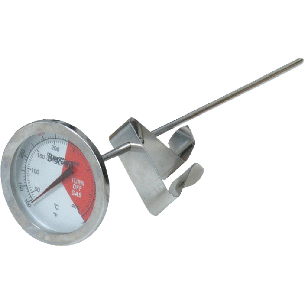 Item 803294, Durable stainless steel thermometer.