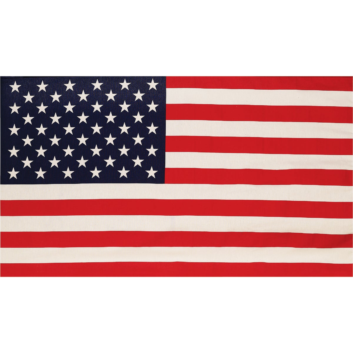 Item 803964, American polycotton flag. Durable and long lasting.