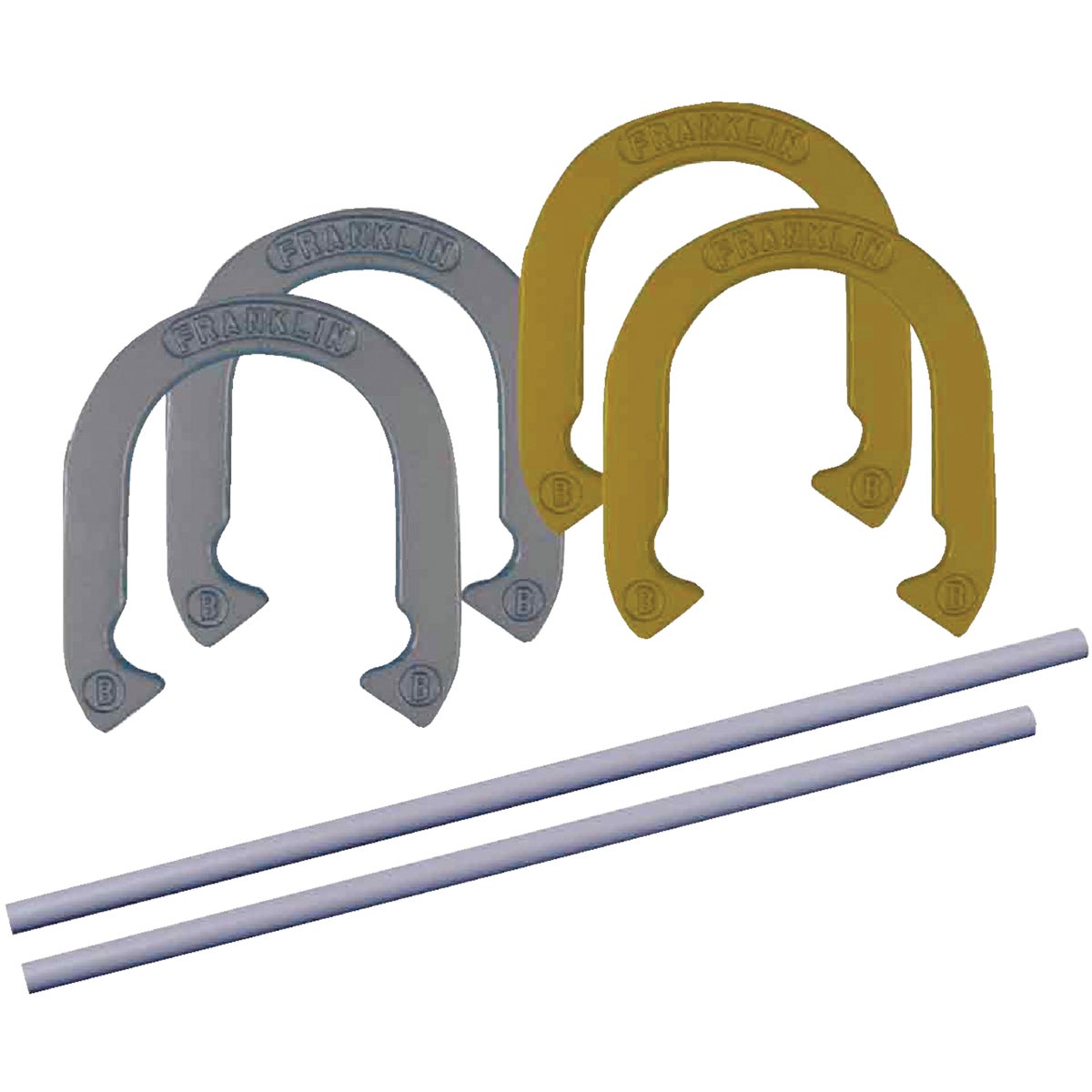 Item 808291, Official size and weight family horseshoe set.