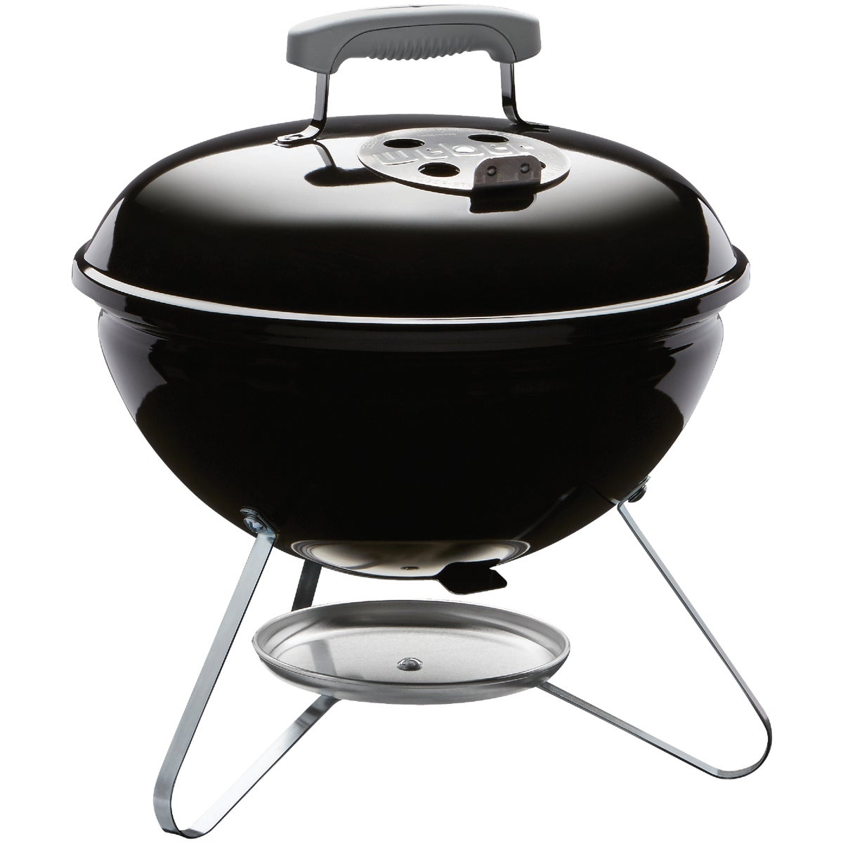 Item 808938, Smokey Joe charcoal grill with a compact 14 In.