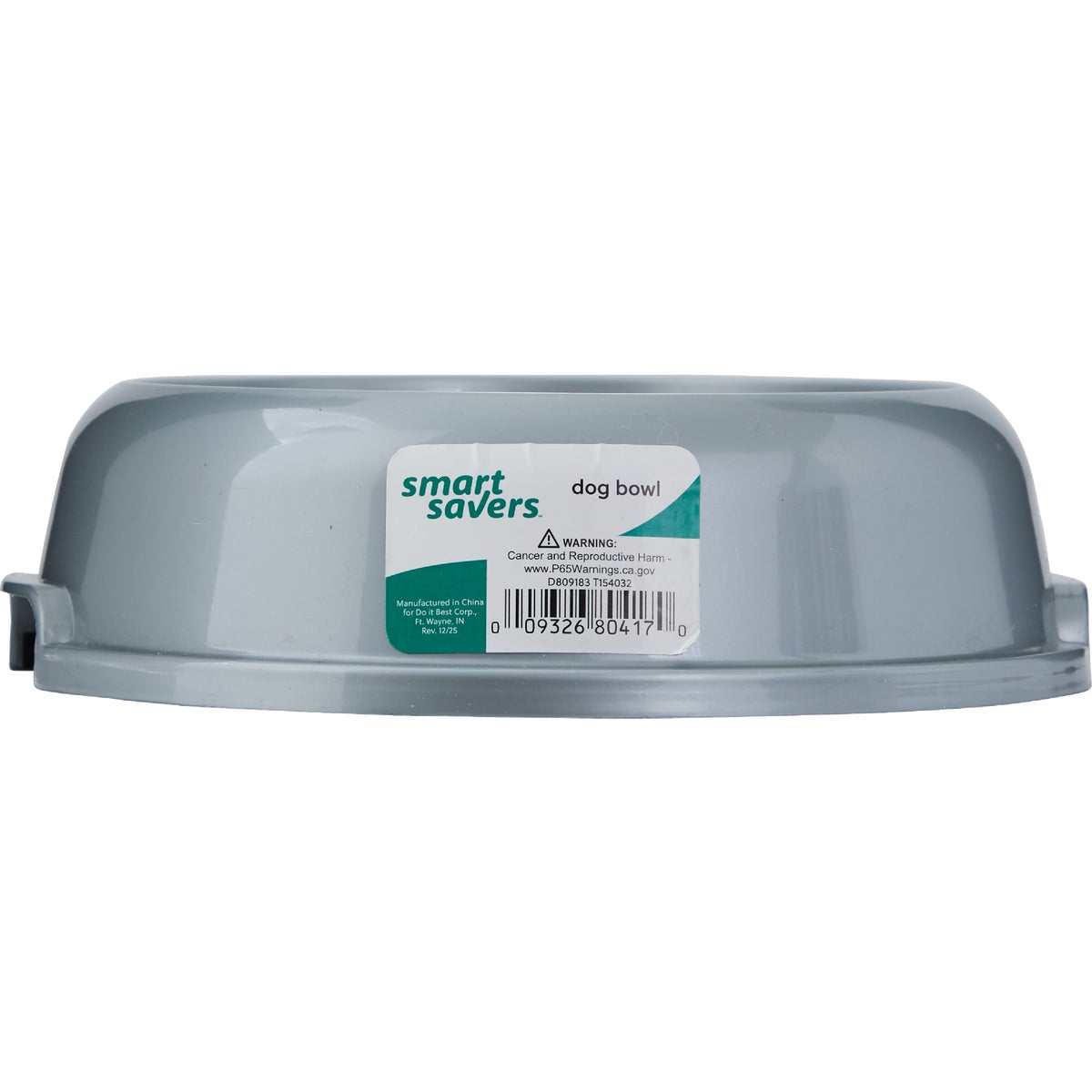 Item 809183, Smart Savers round pet food bowl.
