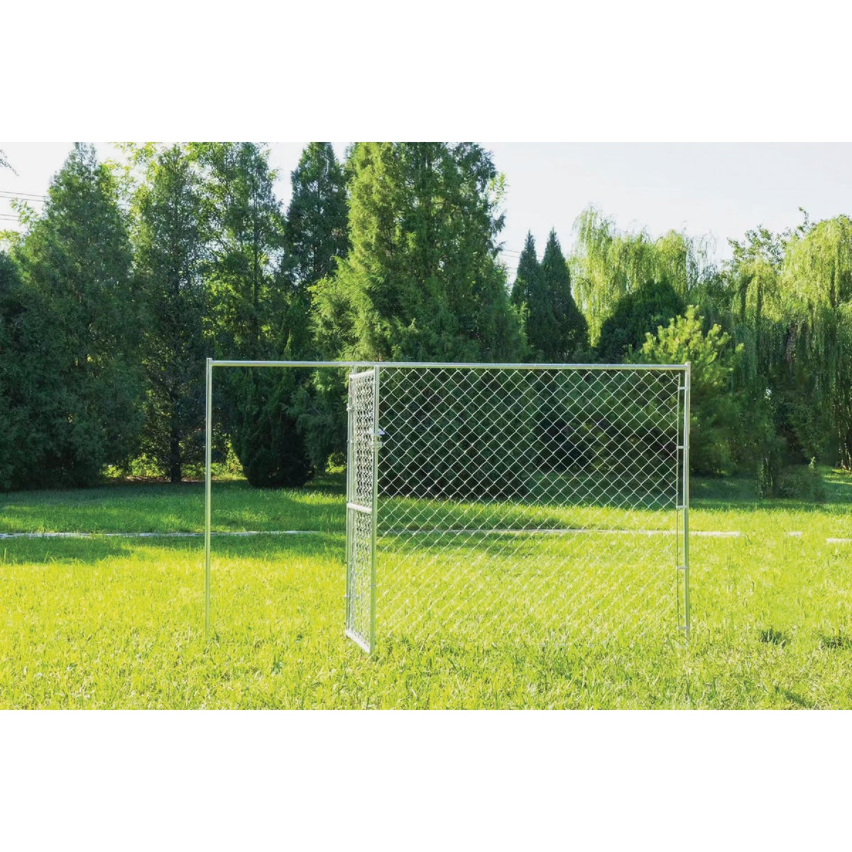 Item 810053, Outdoor pet kennel expansion panel with door.