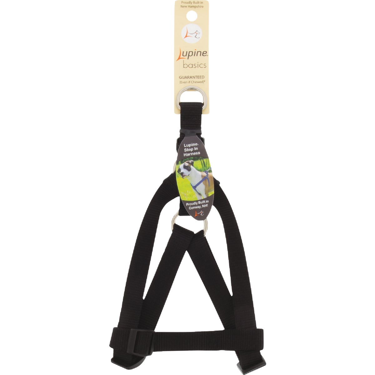 Item 810331, Step-in harness with and easy to use wrap around style that keeps pressure 