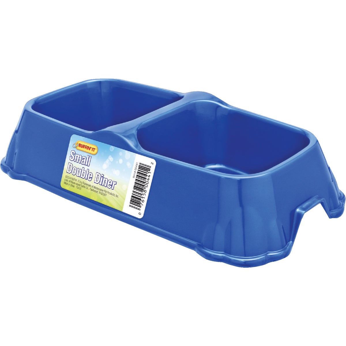 Item 810479, Durable plastic, dishwasher safe pet food bowl.