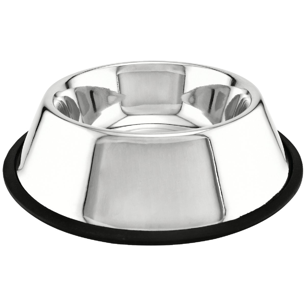 Item 810527, Non-skid stainless steel pet food bowl. Ideal for dogs or cats.